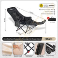 TrailTop Kursi Lipat Outdoor Sandaran Kaki Kursi Pantai Lipat Portable Kursi Santai Kursi Berkemah